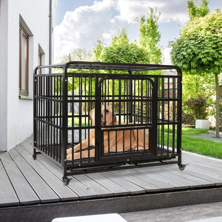 hodog2015 AGESISI Heavy Duty Dog Crate Strong Metal Dog Cage Dog